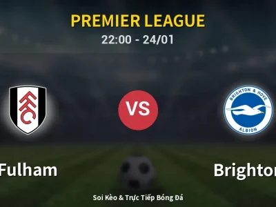 Soi Kèo Fulham vs Brighton – 22:00 24/01 | Nhận Định, Dự Đoán Tỷ Số