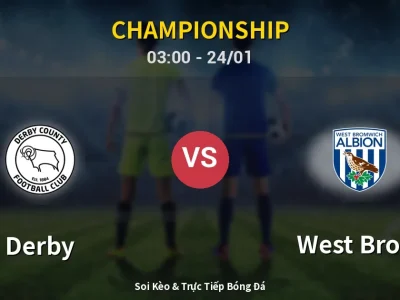 Kết Quả: Derby 1-1 West Brom – Highlight & Bàn Thắng | Championship