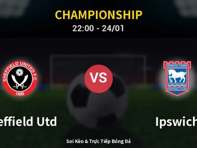 Soi Kèo Sheffield Utd vs Ipswich – 22:00 24/01 | Nhận Định, Dự Đoán Tỷ Số