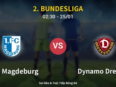 Kết Quả: 1. FC Magdeburg 1-2 Dynamo Dresden – Highlight & Bàn Thắng | 2. Bundesliga