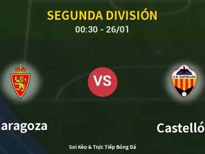 Kết Quả: Zaragoza 0-0 Castellón – Highlight & Bàn Thắng | Segunda División
