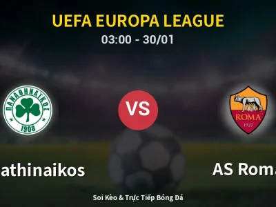 Kết Quả: Panathinaikos 1-1 AS Roma – Highlight & Bàn Thắng | UEFA Europa League