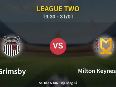 Kết Quả: Grimsby 2-2 Milton Keynes Dons – Highlight & Bàn Thắng | League Two