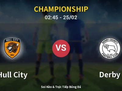 Kết Quả: Hull City 4-2 Derby – Highlight & Bàn Thắng | Championship