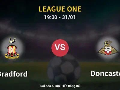 Kết Quả: Bradford 1-0 Doncaster – Highlight & Bàn Thắng | League One
