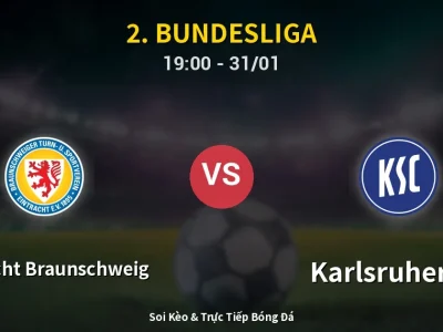 Kết Quả: Eintracht Braunschweig 1-0 Karlsruher SC – Highlight & Bàn Thắng | 2. Bundesliga