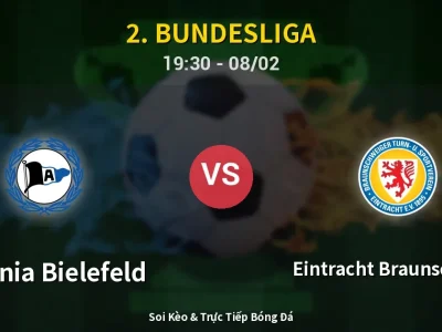Kết Quả: Arminia Bielefeld 3-2 Eintracht Braunschweig – Highlight & Bàn Thắng | 2. Bundesliga
