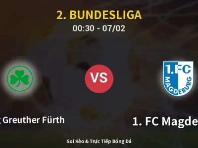 Kết Quả: SpVgg Greuther Fürth 4-5 1. FC Magdeburg – Highlight & Bàn Thắng | 2. Bundesliga