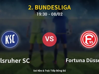 Kết Quả: Karlsruher SC 1-1 Fortuna Düsseldorf – Highlight & Bàn Thắng | 2. Bundesliga