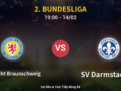🔴 Trực Tiếp: Eintracht Braunschweig 2-0 SV Darmstadt 98 – Link Xem 2. Bundesliga (Full HD)