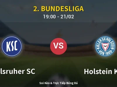 Kết Quả: Karlsruher SC 3-1 Holstein Kiel – Highlight & Bàn Thắng | 2. Bundesliga