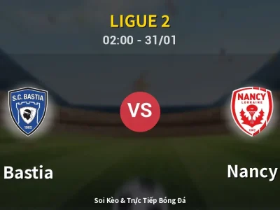 Kết Quả: Bastia 0-0 Nancy – Highlight & Bàn Thắng | Ligue 2