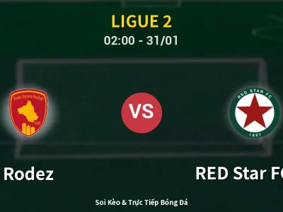 Kết Quả: Rodez 1-1 RED Star FC 93 – Highlight & Bàn Thắng | Ligue 2