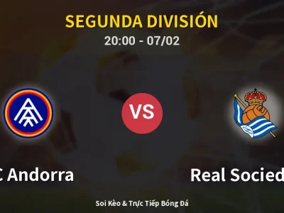 🔴 Trực Tiếp: FC Andorra 1-1 Real Sociedad II – Link Xem Segunda División (Full HD)