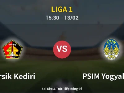 Kết Quả: Persik Kediri 2-2 PSIM Yogyakarta – Highlight & Bàn Thắng | Liga 1