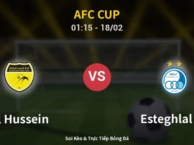 Kết Quả: Al Hussein 3-2 Esteghlal FC – Highlight & Bàn Thắng | AFC Cup