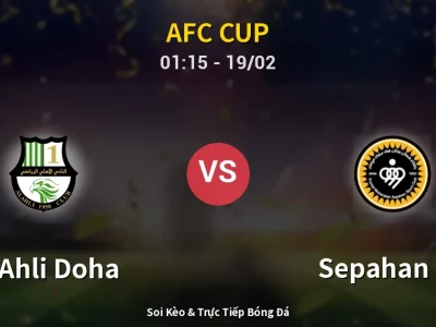 Kết Quả: Al Ahli Doha 1-0 Sepahan FC – Highlight & Bàn Thắng | AFC Cup