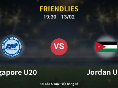 Kết Quả: Singapore U20 0-2 Jordan U20 – Highlight & Bàn Thắng | Friendlies