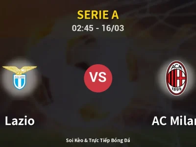 🔴 Trực Tiếp: Lazio 1-0 AC Milan – Link Xem Serie A (Full HD)