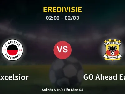 Kết Quả: Excelsior 0-1 GO Ahead Eagles – Highlight & Bàn Thắng | Eredivisie