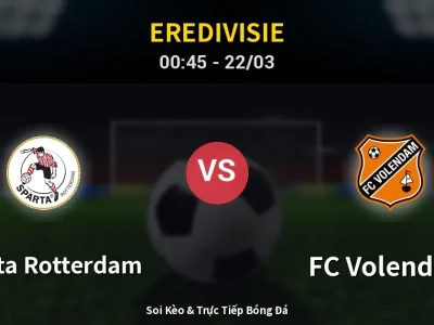 Kết Quả: Sparta Rotterdam 2-0 FC Volendam – Highlight & Bàn Thắng | Eredivisie