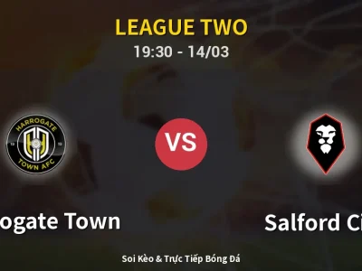 Kết Quả: Harrogate Town 0-1 Salford City – Highlight & Bàn Thắng | League Two
