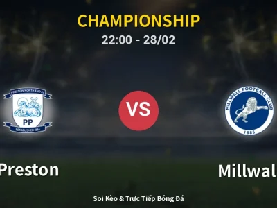 Soi Kèo Preston vs Millwall – 22:00 28/02 | Nhận Định, Dự Đoán Tỷ Số