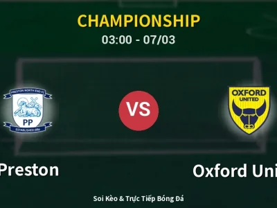 Kết Quả: Preston 1-3 Oxford United – Highlight & Bàn Thắng | Championship