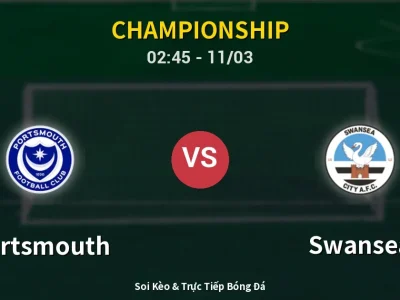 Kết Quả: Portsmouth 1-2 Swansea – Highlight & Bàn Thắng | Championship