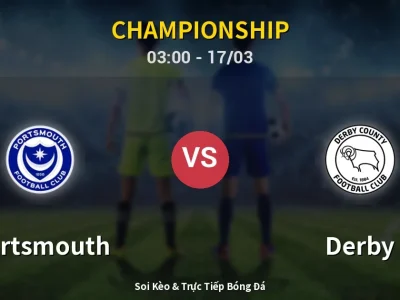Kết Quả: Portsmouth 0-1 Derby – Highlight & Bàn Thắng | Championship