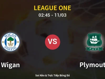 Kết Quả: Wigan 0-3 Plymouth – Highlight & Bàn Thắng | League One
