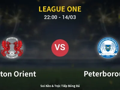 🔴 Trực Tiếp: Leyton Orient 0-0 Peterborough – Link Xem League One (Full HD)