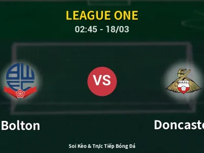 Kết Quả: Bolton 0-0 Doncaster – Highlight & Bàn Thắng | League One
