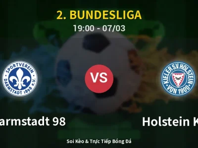 Kết Quả: SV Darmstadt 98 2-0 Holstein Kiel – Highlight & Bàn Thắng | 2. Bundesliga