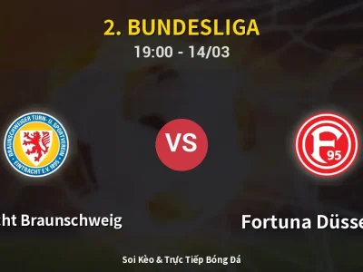 Kết Quả: Eintracht Braunschweig 1-0 Fortuna Düsseldorf – Highlight & Bàn Thắng | 2. Bundesliga