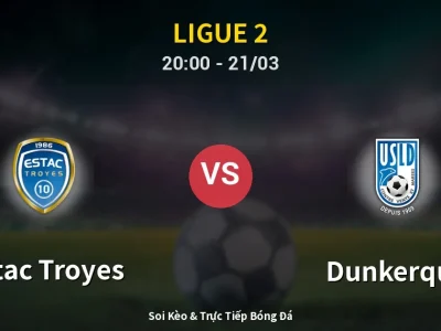 🔴 Trực Tiếp: Estac Troyes 2-1 Dunkerque – Link Xem Ligue 2 (Full HD)
