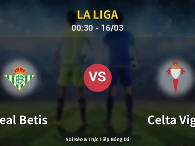 Kết Quả: Real Betis 1-1 Celta Vigo – Highlight & Bàn Thắng | La Liga