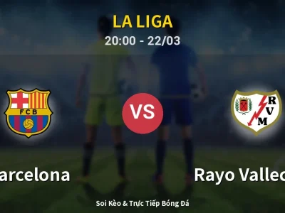 Soi Kèo Barcelona vs Rayo Vallecano – 20:00 22/03 | Nhận Định, Dự Đoán Tỷ Số