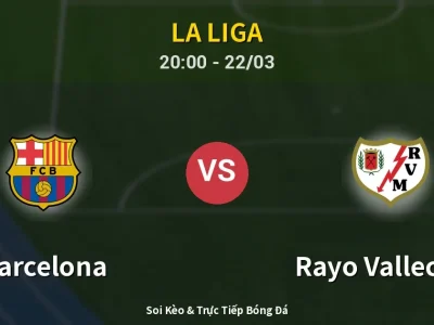 Soi Kèo Barcelona vs Rayo Vallecano – 20:00 22/03 | Nhận Định, Dự Đoán Tỷ Số