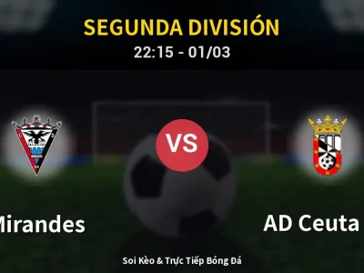 🔴 Trực Tiếp: Mirandes 0-0 AD Ceuta FC – Link Xem Segunda División (Full HD)