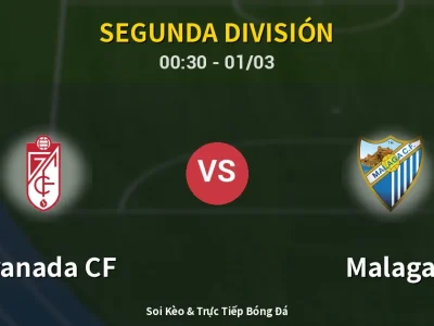 Kết Quả: Granada CF 0-1 Malaga – Highlight & Bàn Thắng | Segunda División