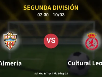 Kết Quả: Almeria 3-0 Cultural Leonesa – Highlight & Bàn Thắng | Segunda División