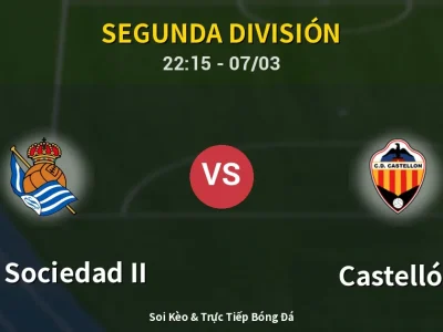 Soi Kèo Real Sociedad II vs Castellón – 22:15 07/03 | Nhận Định, Dự Đoán Tỷ Số
