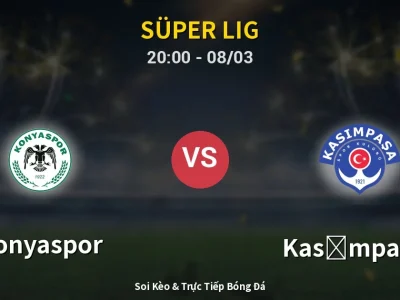 🔴 Trực Tiếp: Konyaspor 1-1 Kasımpaşa – Link Xem Süper Lig (Full HD)