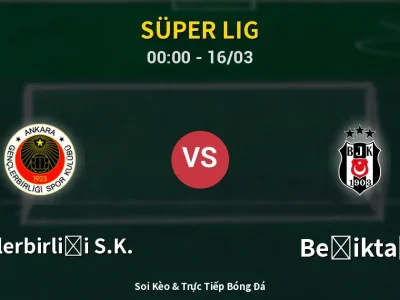Kết Quả: Gençlerbirliği S.K. 0-2 Beşiktaş – Highlight & Bàn Thắng | Süper Lig