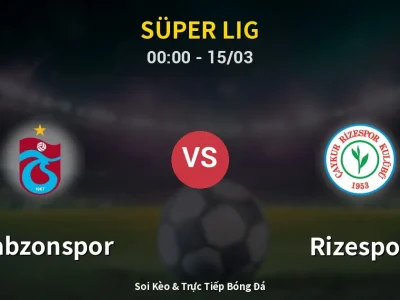 Kết Quả: Trabzonspor 1-0 Rizespor – Highlight & Bàn Thắng | Süper Lig