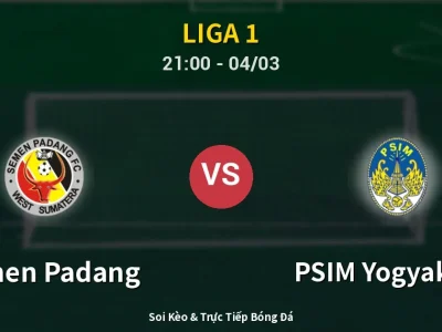 Soi Kèo Semen Padang vs PSIM Yogyakarta – 21:00 04/03 | Nhận Định, Dự Đoán Tỷ Số