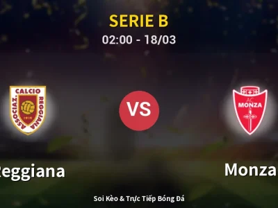 🔴 Trực Tiếp: Reggiana 0-0 Monza – Link Xem Serie B (Full HD)