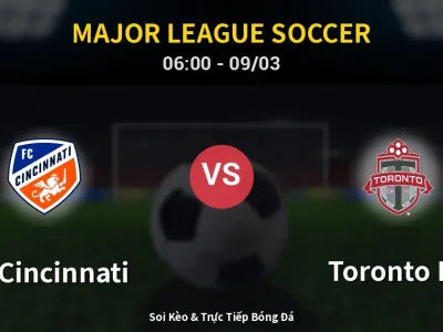 Kết Quả: FC Cincinnati 0-1 Toronto FC – Highlight & Bàn Thắng | Major League Soccer