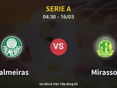 Soi Kèo Palmeiras vs Mirassol – 04:30 16/03 | Nhận Định, Dự Đoán Tỷ Số
